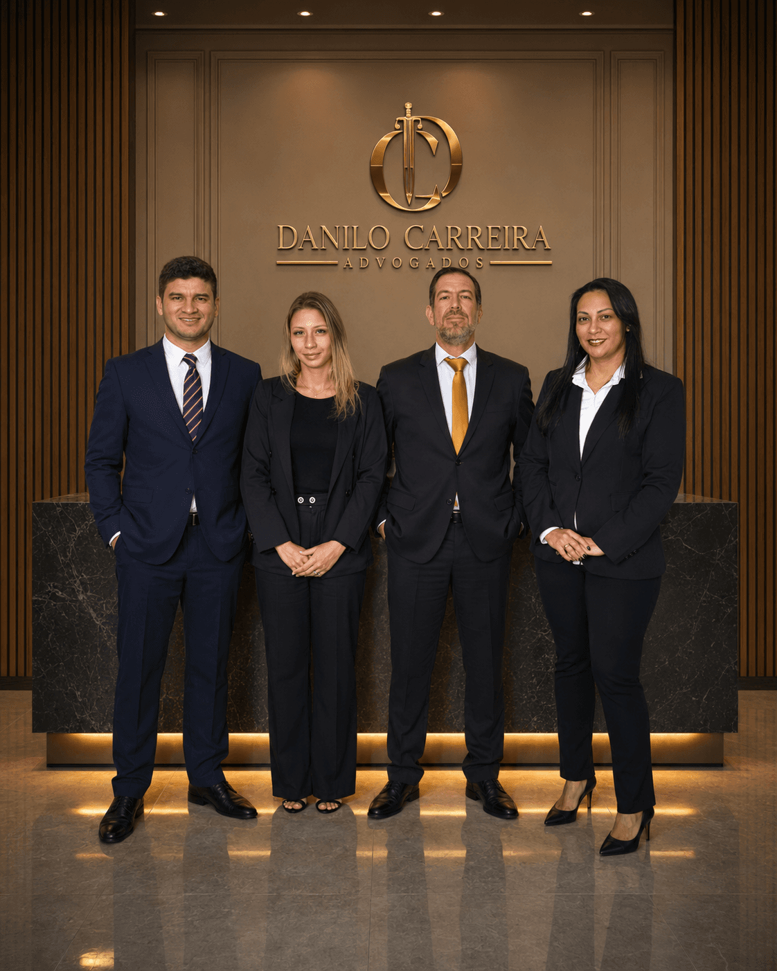 Equipe do escritório Danilo Carreira Advogados