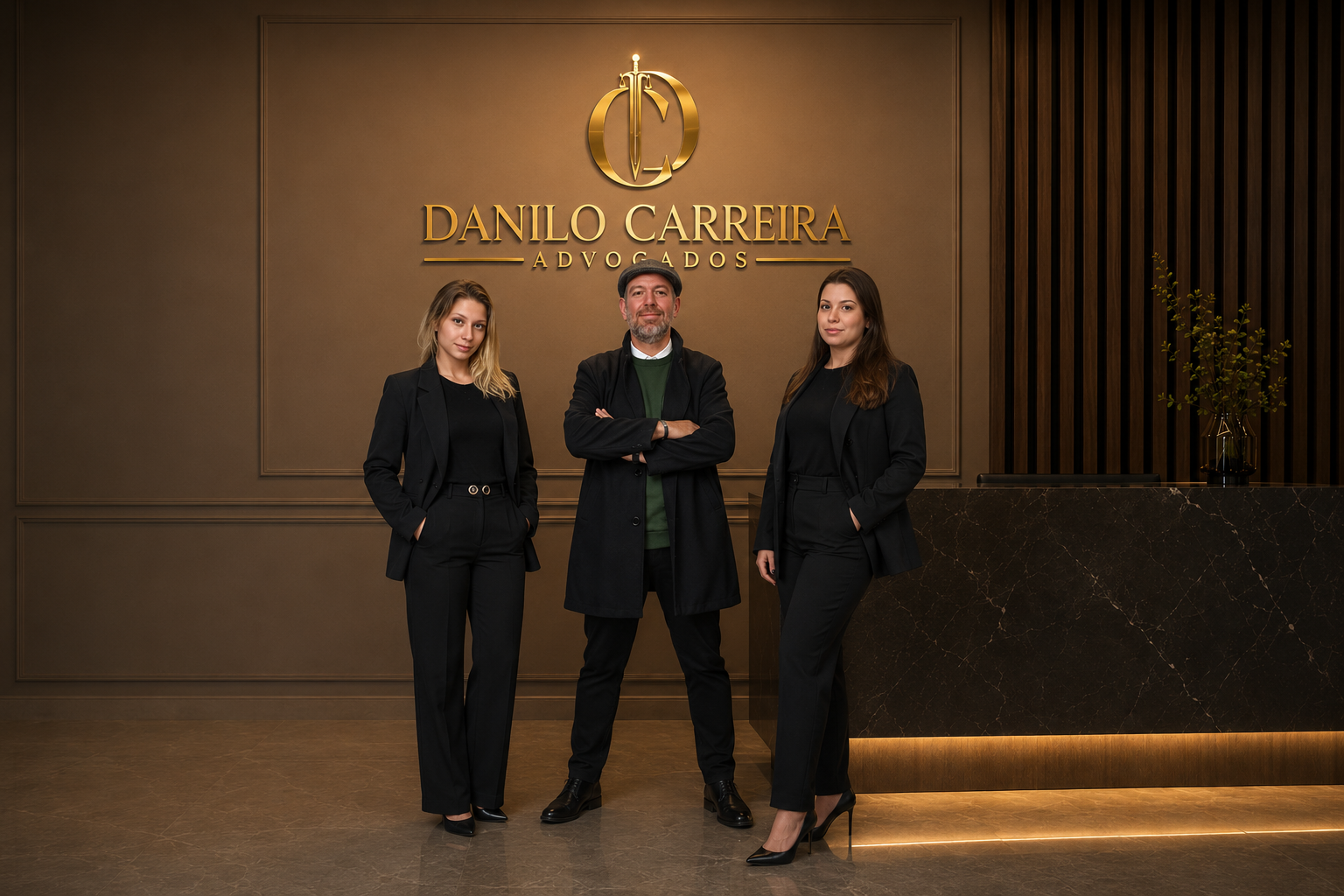 Equipe responsável pela área criminal do escritório Danilo Carreira Advogados